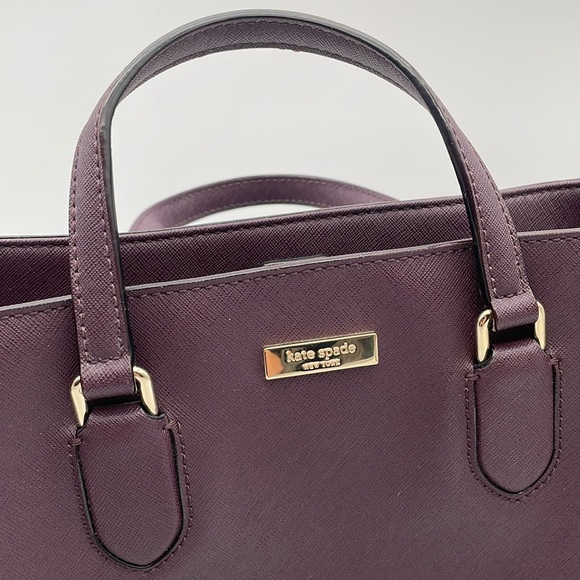 Kate Spade Dark Purple Satchel Bag - Picture 2 of 7